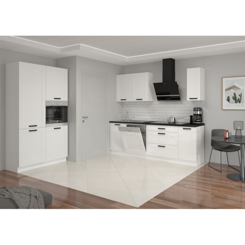 Spodná skrinka, 80cm, biela, LULA 80 D 2F BB