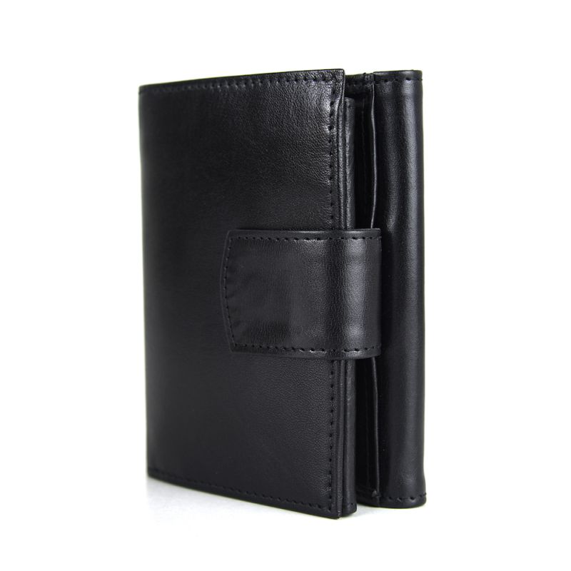 Kožená unisex peňaženka č.8287 v čiernej farbe