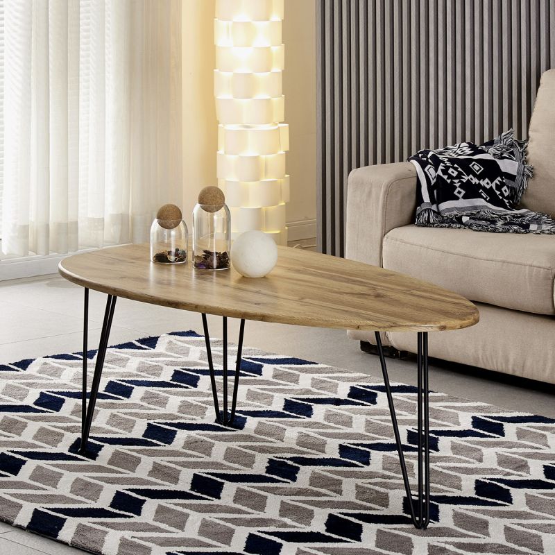 Konferenčný stolík 120x67cm, MDF divoký dub, AF-3014 OAK