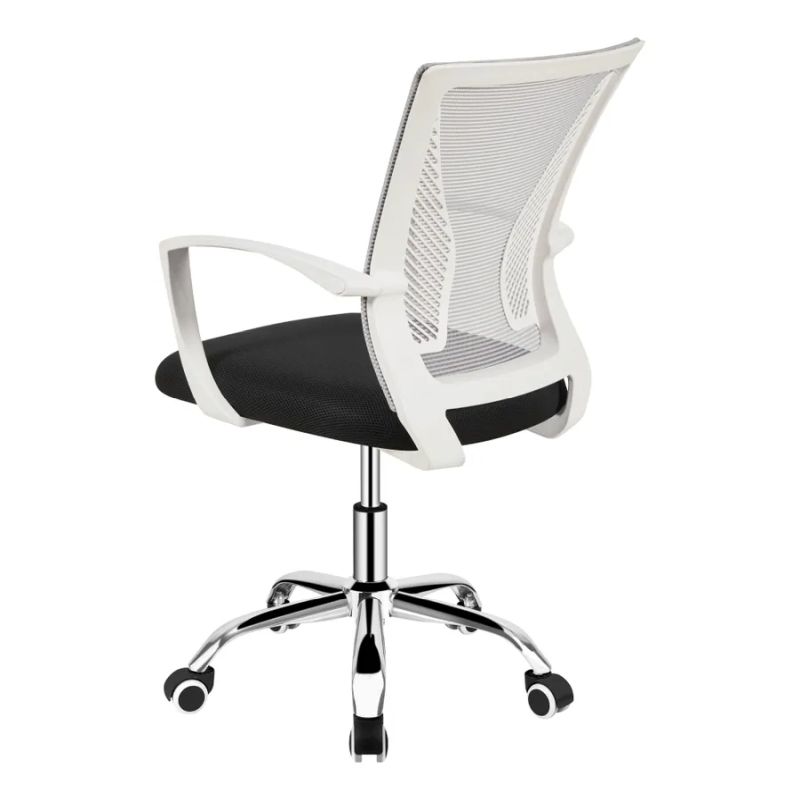 Kancelárska stolička, sivá a čierna sieťovina, IZOLDA NEW