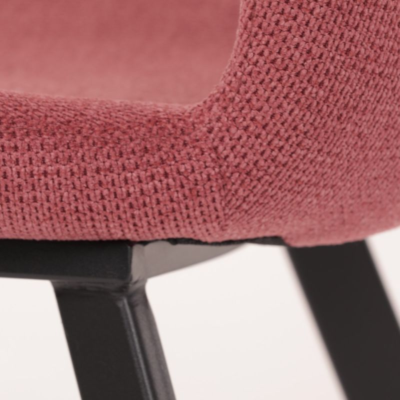 Jedálenská stolička, červená, látka, DCL-1031 RED2