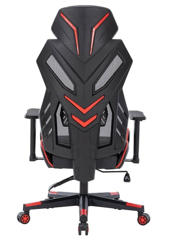 Kancelárske kreslo, čierna ekokoža a látka, REVOLT