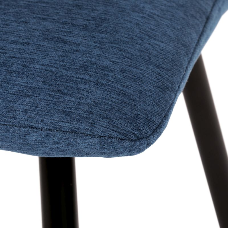 Jedálenská stolička, modrá, látka, DCL-193 BLUE2