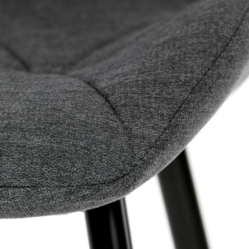 Jedálenská stolička, sivá, látka, CT-285 GREY2