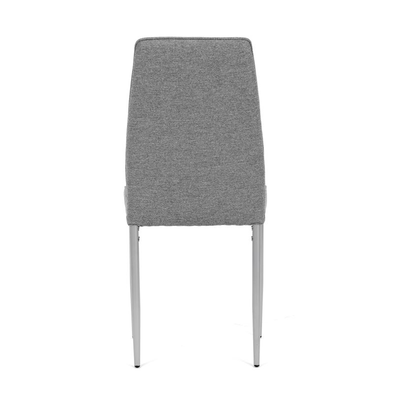 Jedálenská stolička, sivá, látka, DCL-379 GREY2