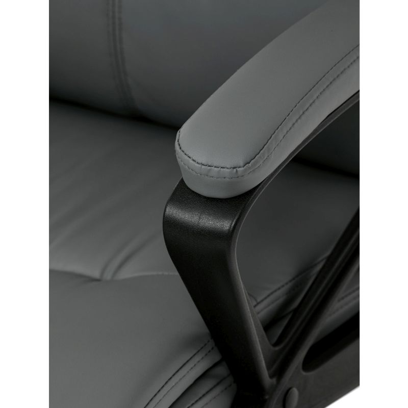 Kancelárske kreslo, sivá, ekokoža, 120 kg, KA-Y346 GREY