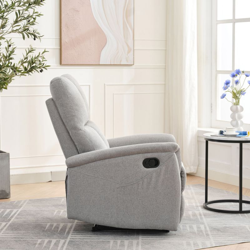 Polohovateľné kreslo svetlosivé, TV-916 SIL2