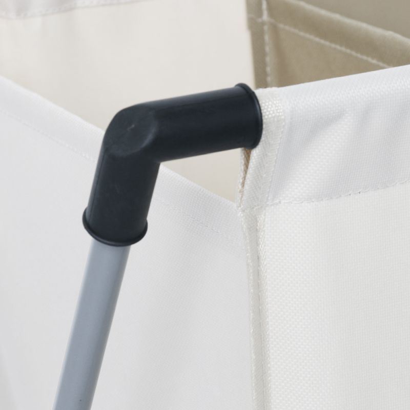 Látkový kôš na bielizeň, 45cm, béžový, hnedý, LAUNDRY NEW TYP 2