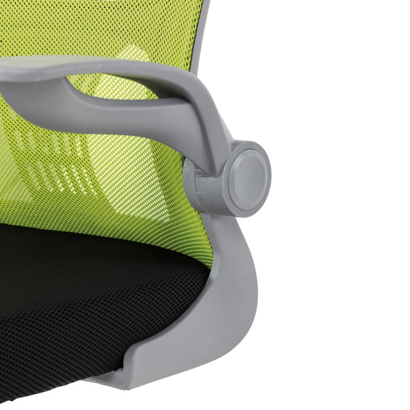 Detská stolička, zelená, sieťovina, 120 kg, KA-K2008 GRN