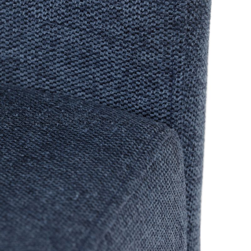 Jedálenská stolička, modrá, látka, DCL-E2008 BLUE2