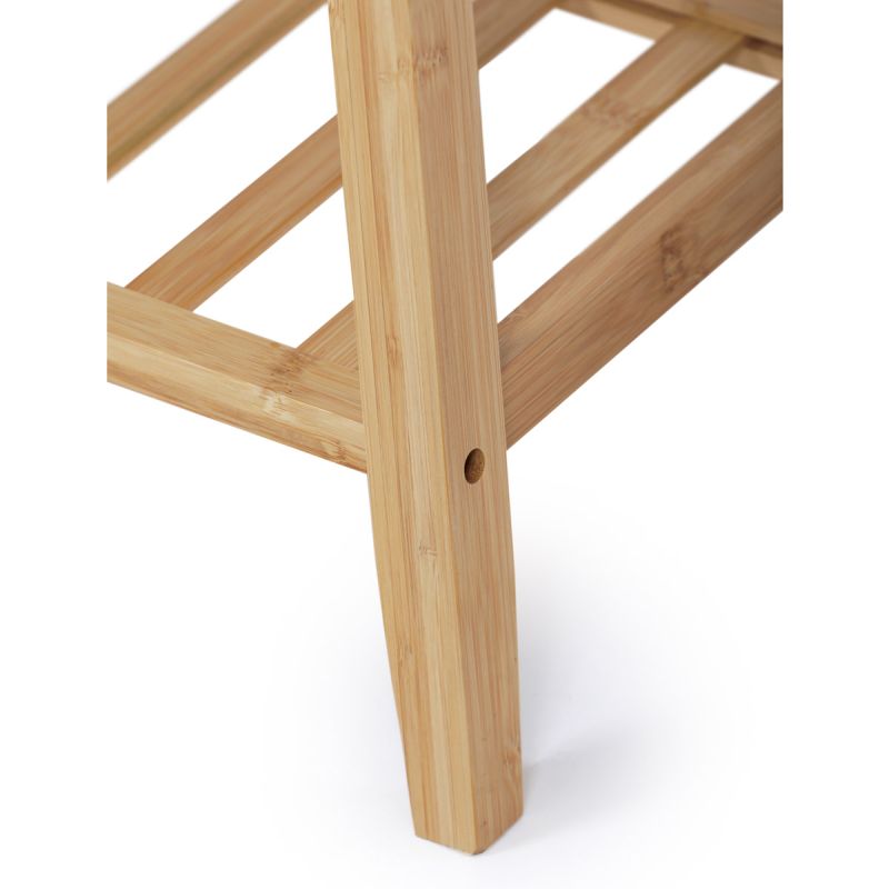 Botník, 90cm, bambus, prírodný, látka, DR-N1012 GREY2