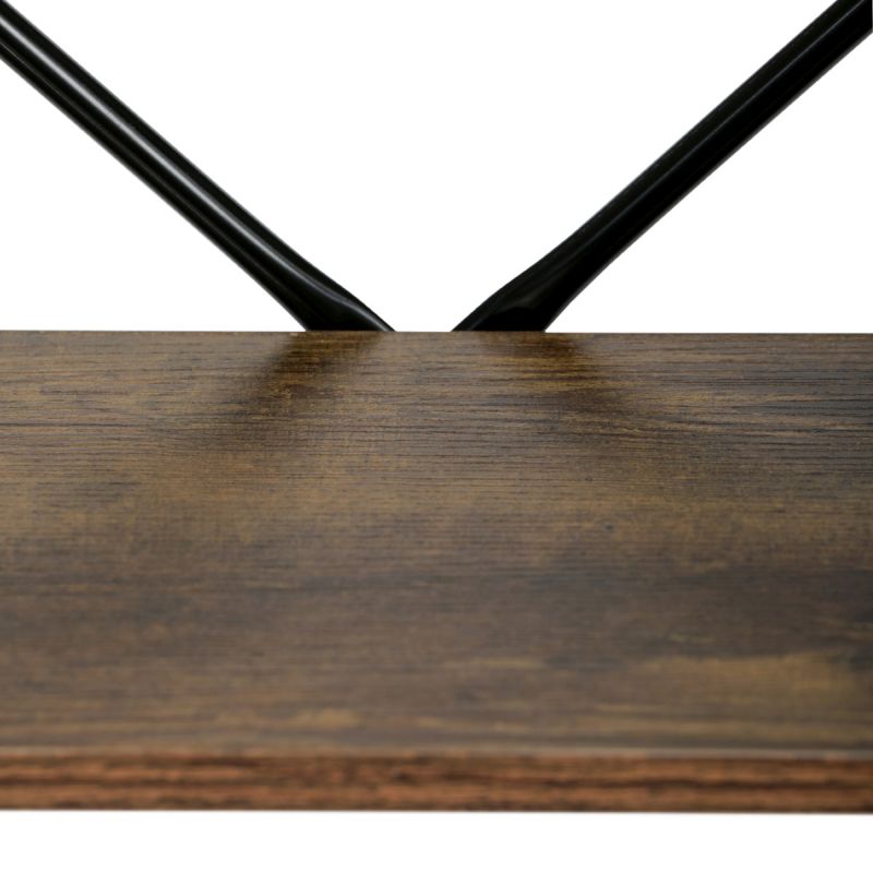 Regál, 59cm, kov, MDF, staré drevo, GD-225 OLW