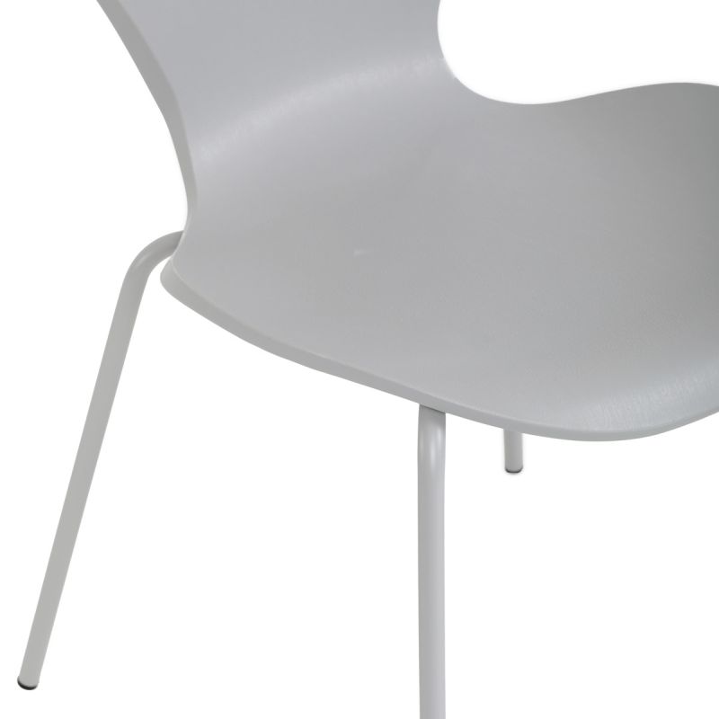 Jedálenská stolička, plast, sivá, CT-X7034 GREY