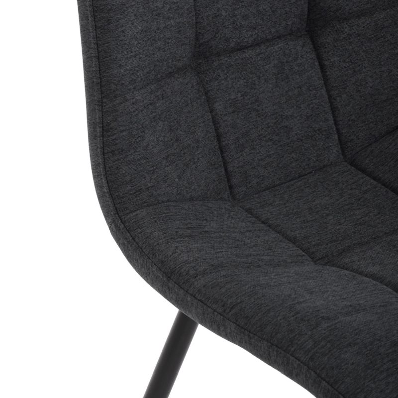 Jedálenská stolička, sivá, látka, DCL-193 GREY2