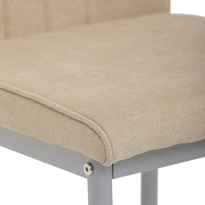 Jedálenská stolička, béžová, látka, DCL-379 BG2