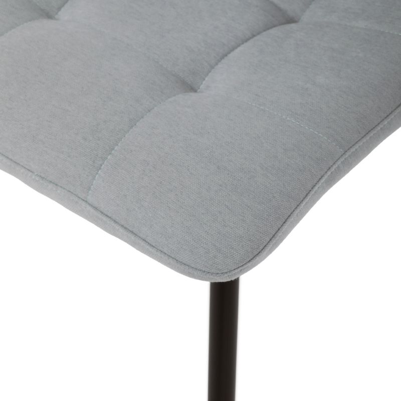 Jedálenská stolička, sivá, látka, DCL-L1094 SIL2