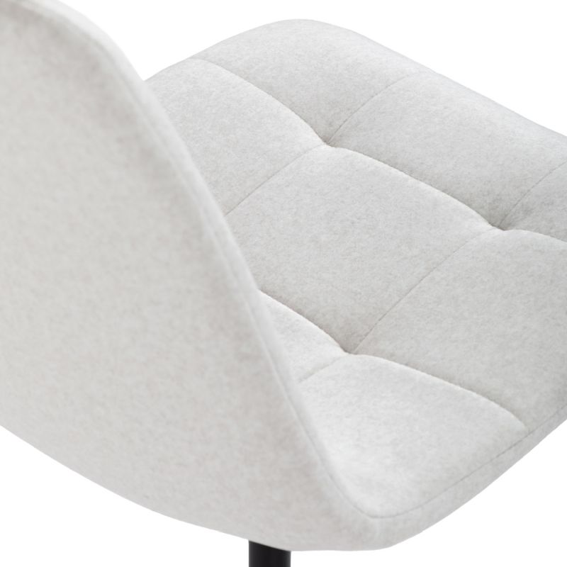 Jedálenská stolička, biela, zamatová, látka, DCL-X7015 WT2