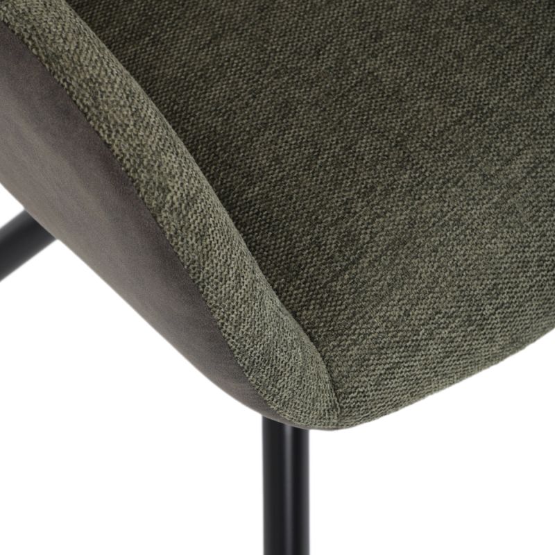 Jedálenská stolička, zelená, látka, DCH-Y1143 GRN2