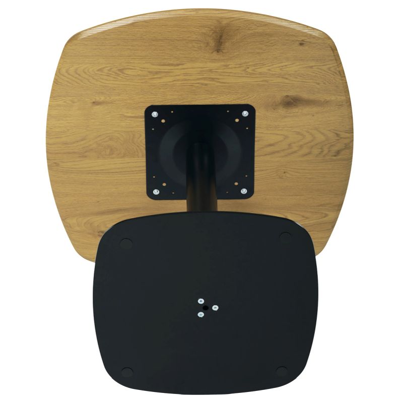 Jedálenský stôl, 80x80cm, MDF, dub, DT-X7117 OAK