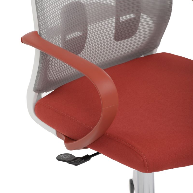 Kancelárska stolička, červená, látka, 120 kg, KA-S425 RED