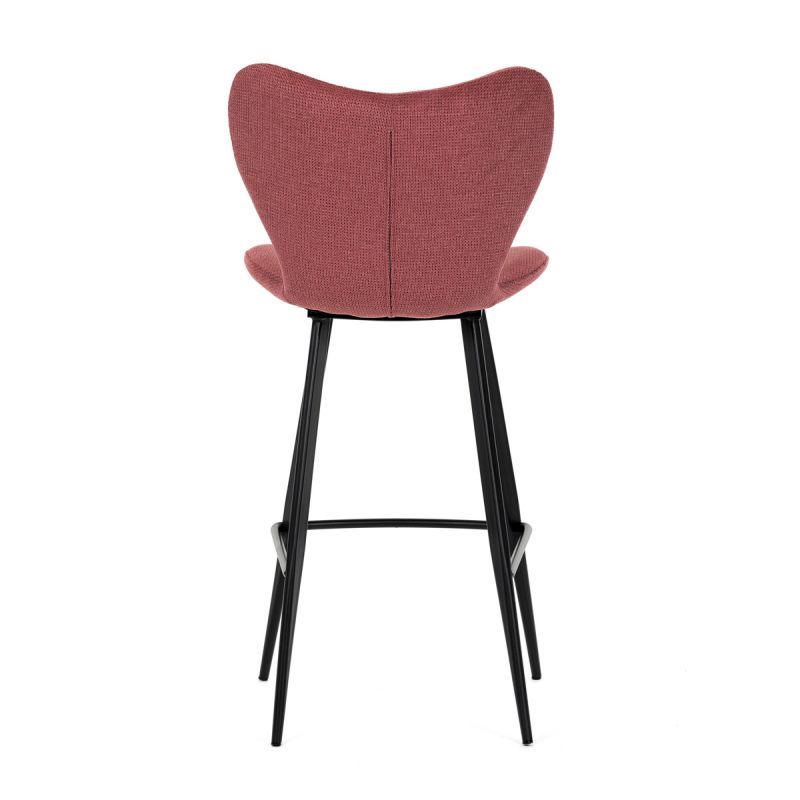 Barová stolička, červená látka, AUB-1068 RED2