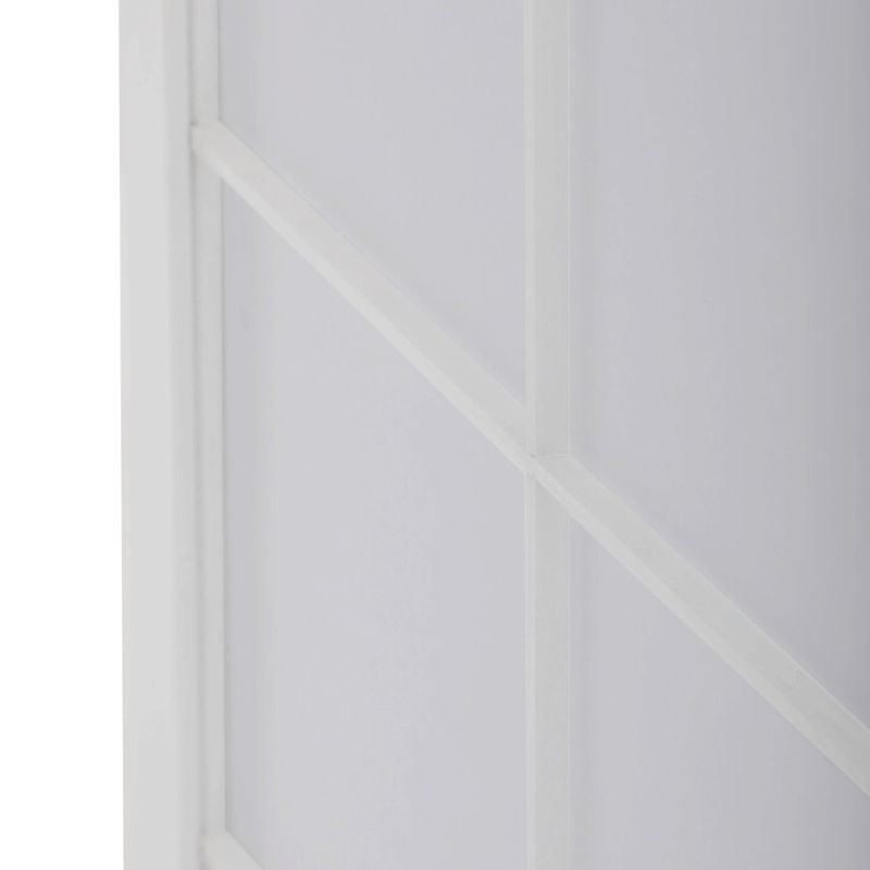 Paraván, 177cm, masív, biely, EF-E804 WT