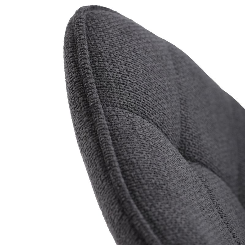 Jedálenská stolička, čierna, látka, HC-T1130 BK2