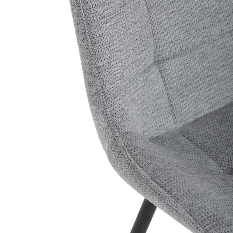 Jedálenská stolička, sivá, látka, HC-T1130 GREY2