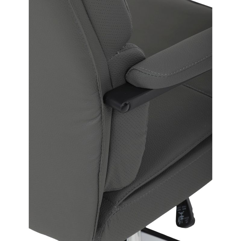 Kancelárske kreslo, sivá, ekokoža, 120 kg, KA-D8104 GREY