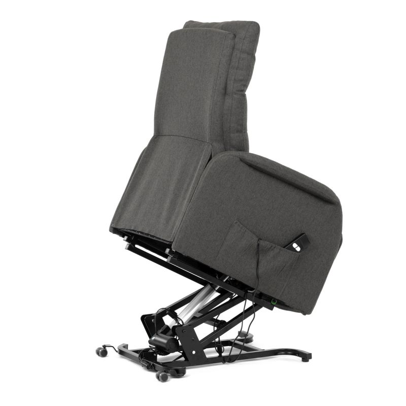 Elektrické polohovateľné kreslo sivé, TV-5482 GREY2