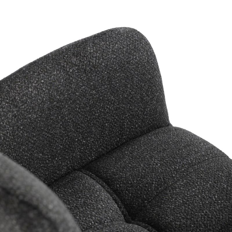 Jedálenská stolička, sivá, látka, DCH-P3146 GREY2