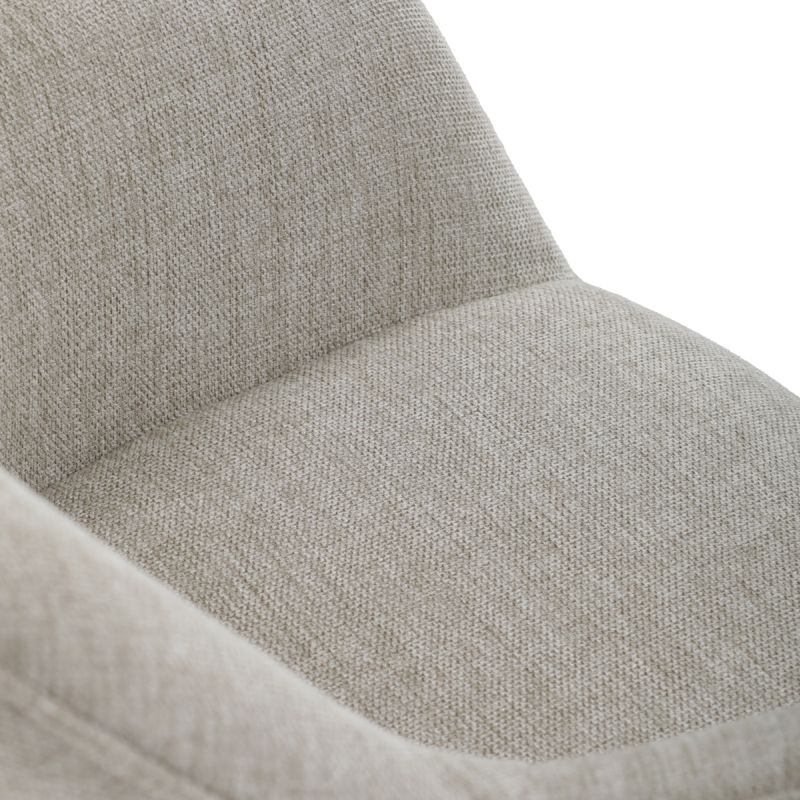 Jedálenská stolička, krémová, látka, HC-536 CRM2