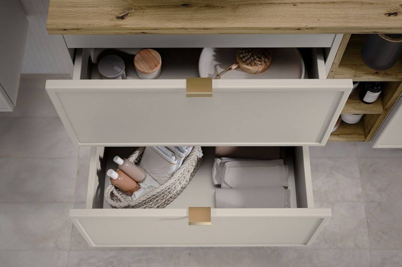 Skrinka pod umývadlo, 60cm, cashmere mat, BELLA 82-60-46-2S