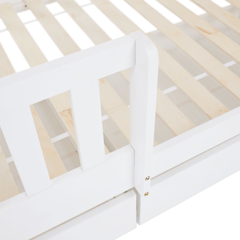 Montessori poschodová posteľ,  90x200, biela, VENITA TYP 2