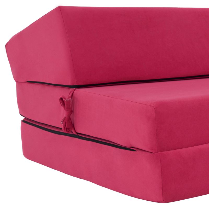 Skladací matrac/kreslo, 2v1, ružová magenta, VEDIS