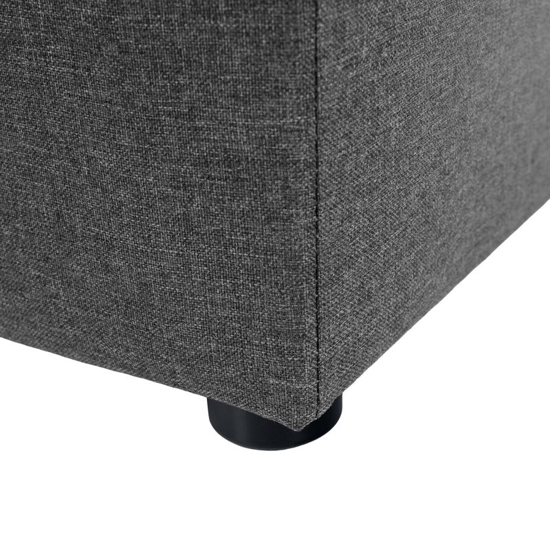 Taburet, 40cm, sivá látka Savana, REGOR