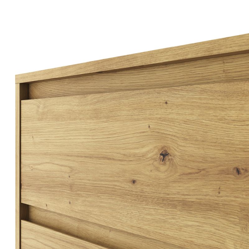 Komoda, 70cm, 4-zásuvková, dub artisan, BOGAN NEW 4S70