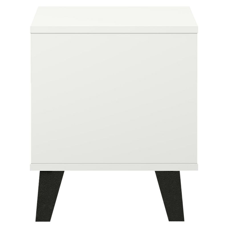 Nočný stolík, 40cm, biely, BOGAN 1S