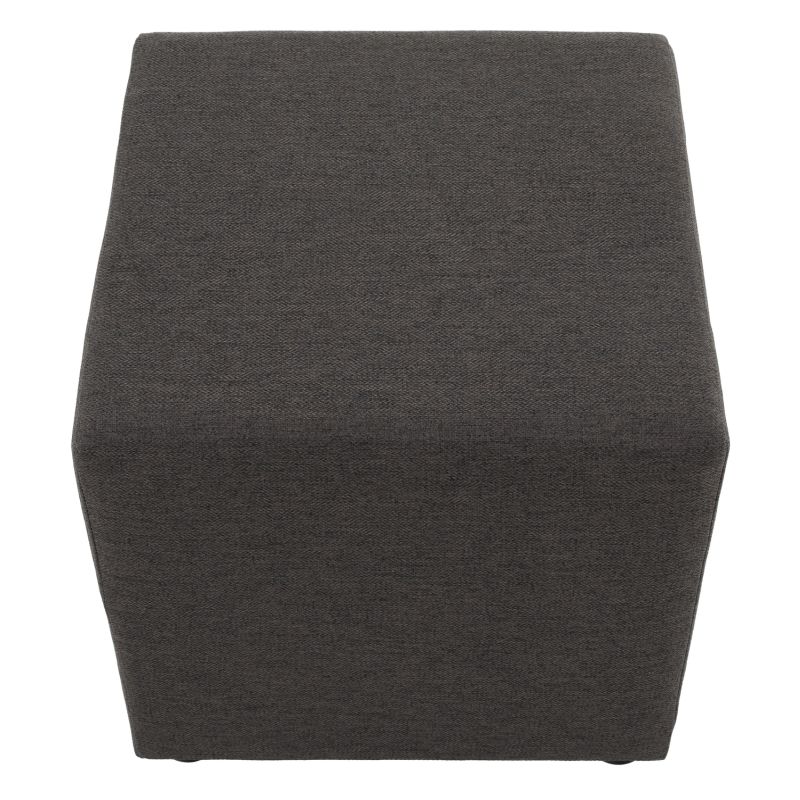 Taburet, 40cm, sivohnedá látka Twist, REGOR