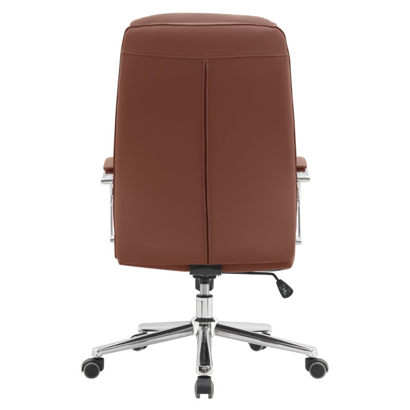 Kancelárske kreslo, hnedá camel ekokoža, ADMON