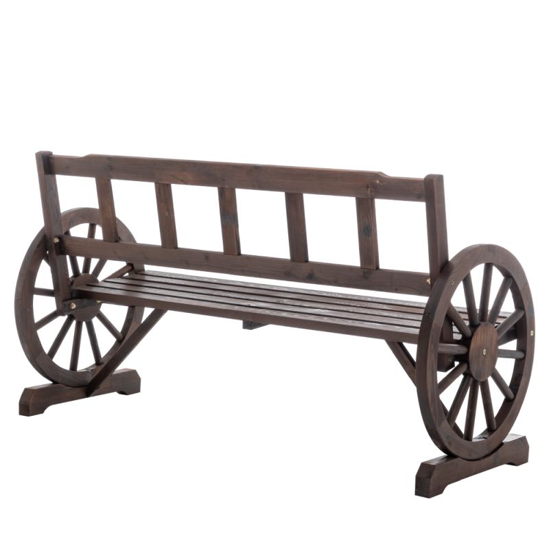 Záhradná lavička, 142 cm, masív, hnedý, SABA TYP 2