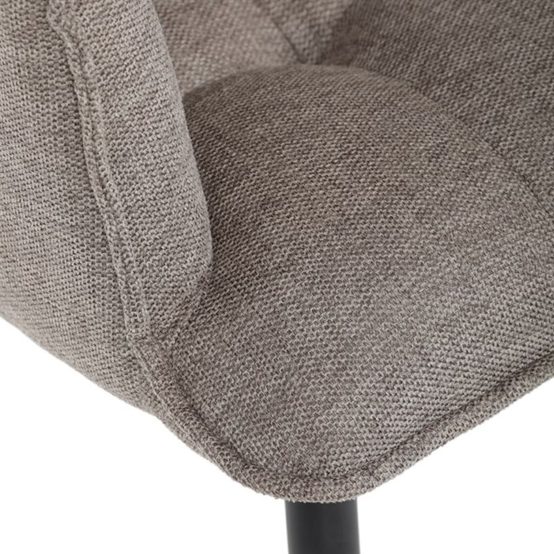 Jedálenská stolička, béžová, látka, DCH-J2139 LAN2