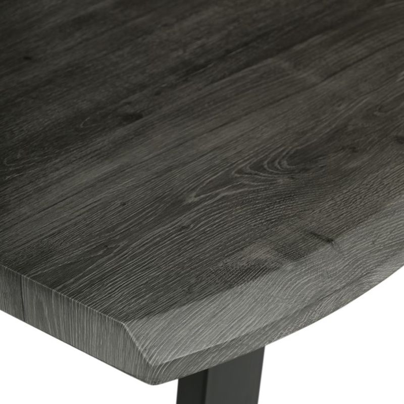 Jedálenský stôl 180x90cm, MDF, kov, sivý dub, HT-F4218 GREY