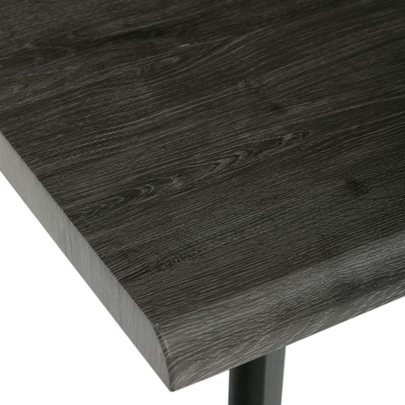 Jedálenský stôl 130x80cm, MDF, kov, sivý dub, HT-F4413 GREY