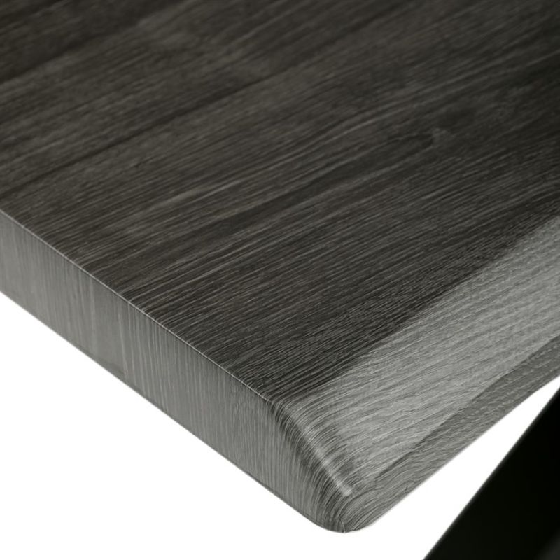 Jedálenský stôl 180x90cm, MDF, kov, sivý dub, HT-F4618 GREY