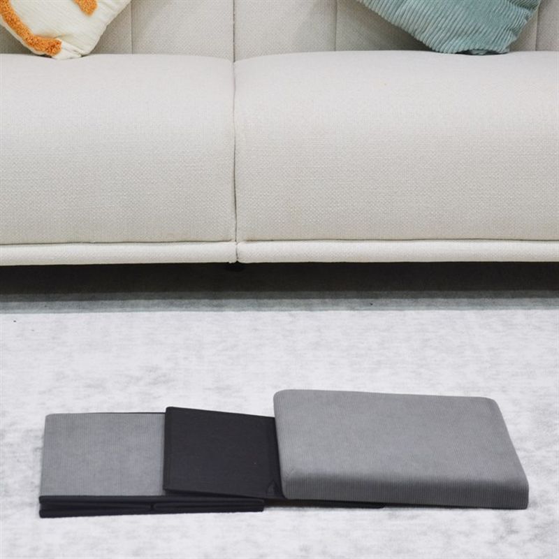 Taburet, 38cm, úložný priestor, sivá látka, TAB-471 GREY6