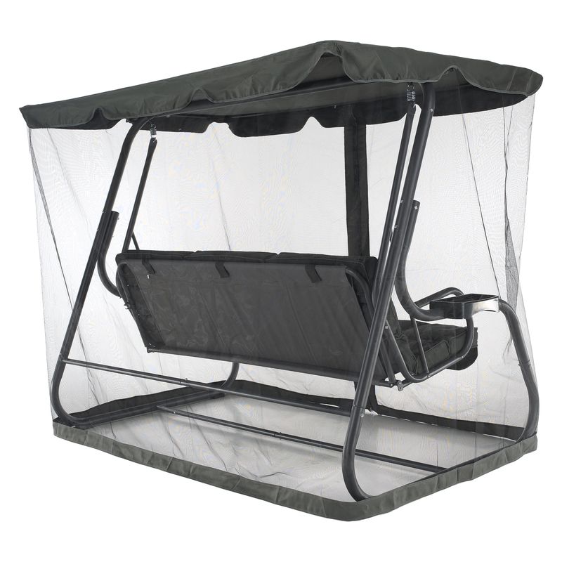 Záhradná hojdačka, tmavosivá, MIJA