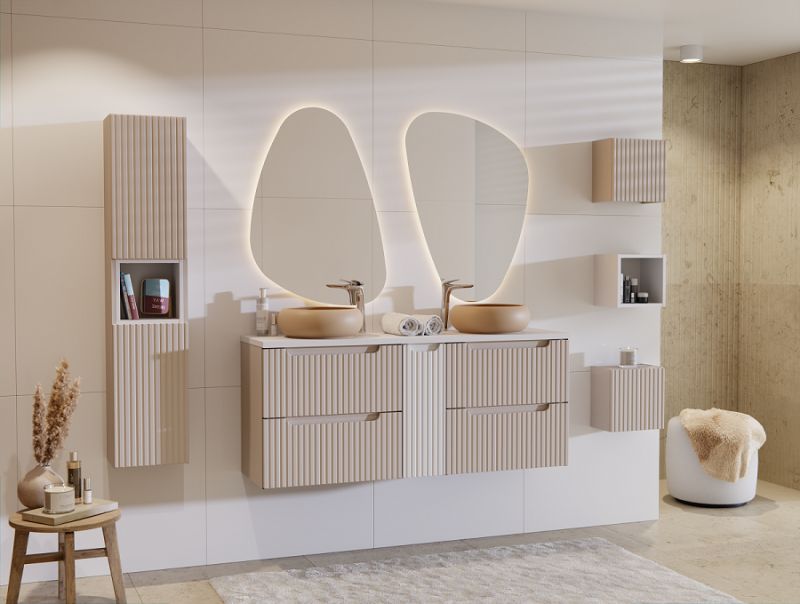 Vysoká skrinka, 30cm, cashmere, NOVA CASHMERE 80-03-2D