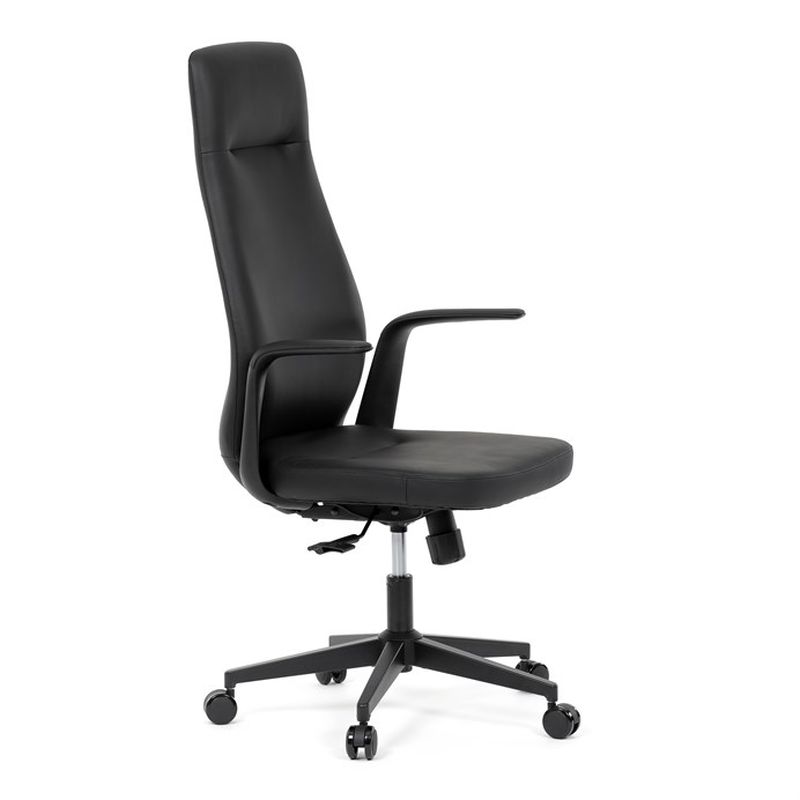 Kancelárske kreslo, čierna, ekokoža, 120 kg, KA-T8325 BK