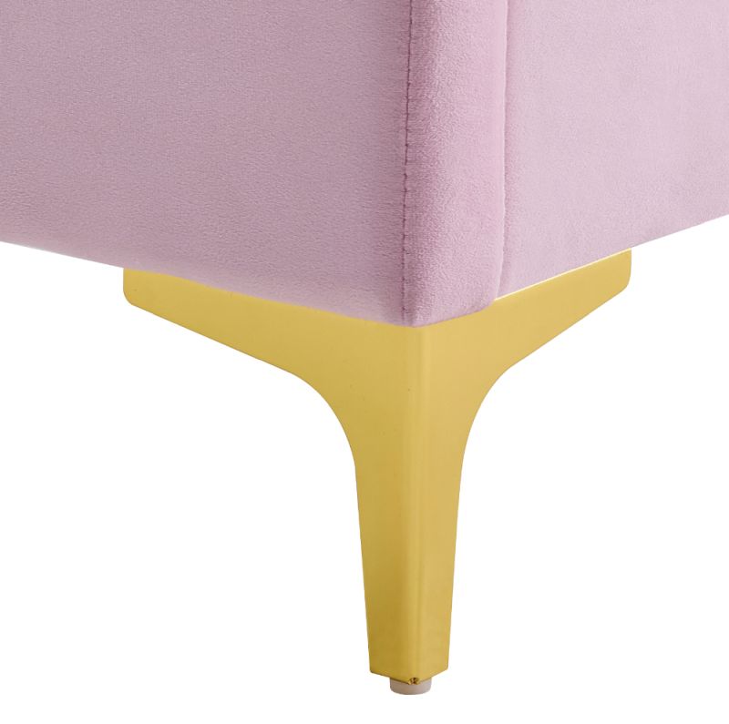 Posteľ, 140x200, s roštom, ružová, látka, ISADORA